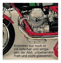 Moto Guzzi Jeu collecteurs d´échapp. 48mm 40 VA inox - Le