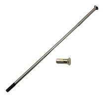 Speiche VA I=167mm 3,5mm Dickend inkl. Nippel