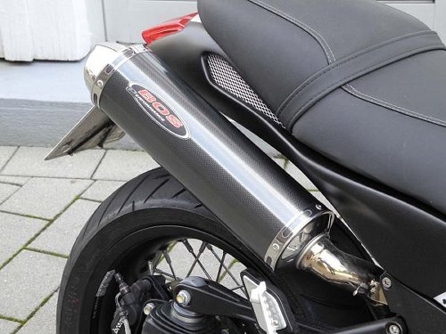 DÄS Exhaust system 2-2, high with homologation, carbon -