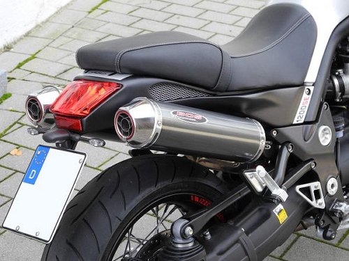 DÄS Exhaust system 2-2, high with homologation, carbon -