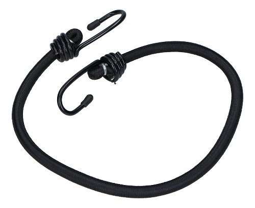 Gummispannband 2 Haken, schwarz, 60cm