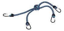 Rubber strap 4 hooks, colored, 60cm