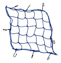 Luggage net 8 hooks, blue, 40 X 40 cm