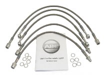 Spiegler Brake hose kit, 5 parts, w/o shrink hose, silver -