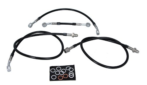 Spiegler brake line set Moto Guzzi V65 Lario, 4 pieces,