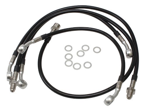 Spiegler Brake hose kit Moto Guzzi V50/2 77-78 4 pieces,