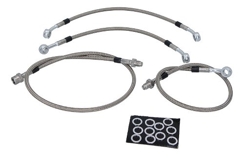 Spiegler Kit tuberías de freno Moto Guzzi V65 4 pzas.ngro.