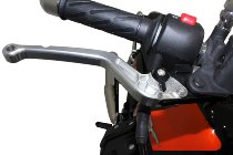 Moto Guzzi Brems-Kupplungshebelset, lang, silber, schwarz -