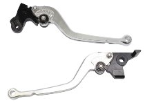 Moto Guzzi Brake-clutch lever kit, long, silver, black - V7