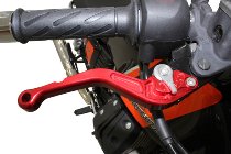 Moto Guzzi Brake-clutch lever kit, long, red, silver - V7 to