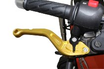 Moto Guzzi Brake-clutch lever kit, long, gold, black - V7 to