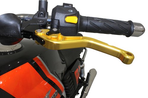 Moto Guzzi Brake-clutch lever kit long, gold, black - V7 II