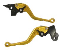 Moto Guzzi Brake-clutch lever kit short, gold, black - V7 II