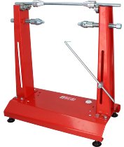 SD-TEC wheel balancer with axle and centering aid, red -