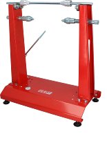 SD-TEC wheel balancer with axle and centering aid, red -