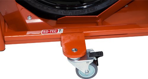 SD-TEC riel de maniobra de moto, con basculante, anaranjado
