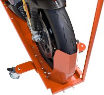 SD-TEC Rail de manœuvre pour motos avec bascule, orange
