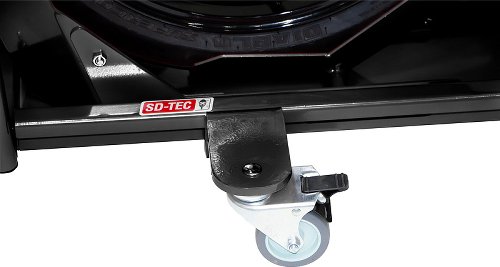 SD-TEC riel de maniobra de moto, con basculante,  negro