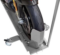 SD-TEC Rail de manœuvre pour moto avec bascule, gris