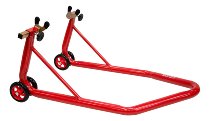 SD-TEC Assembly stand for rear wheel, universal, red