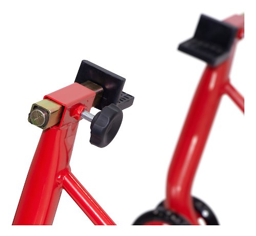 SD-TEC Assembly stand for rear wheel, universal, red