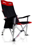 SD-TEC outdoor camp chair, black/red, with cup holder and