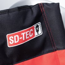 SD-TEC Sedia da campeggio per esterni, rosso/nero con