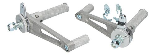 Tarozzi Fußrastenanlage, Klapprasten, universal, blank