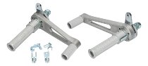 Tarozzi Footpegs, folding, universal with knurled pedals