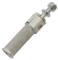 Tarozzi Folding footpeg, rear, no rubber, M10x1.5 (L=85mm)