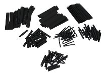 Heat shrink tube selection black, 100 pieces, re-filling