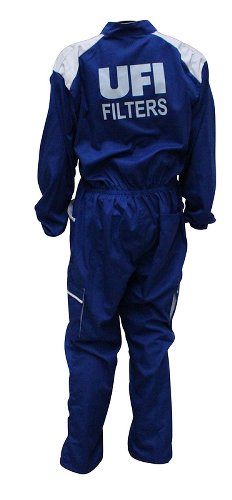 UFI Mechanikeroverall, blau/weiss - Größe XL