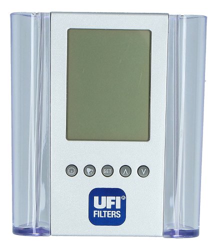 UFI Stifthalter mit LC-Display (Uhrzeit, Datum, Temperatur)