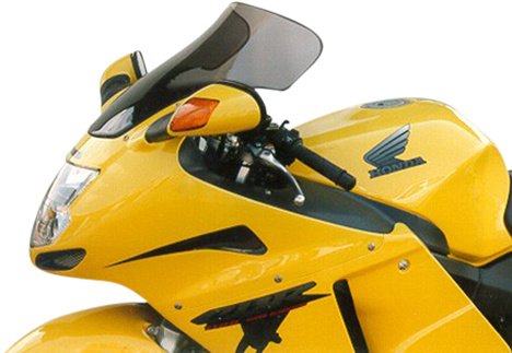MRA fairing screen, form T, black, with homologation - Honda