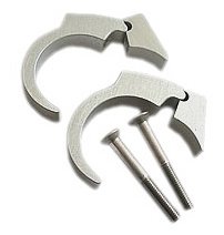 motogadget Handle Bar Clip Kit 1 Zoll, silber