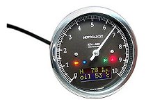 motogadget Chronoclassic 10 DarkEdition, schwarz/poliert