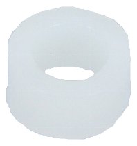 Spacer sleeve 6,4x10x5mm, plastic, white