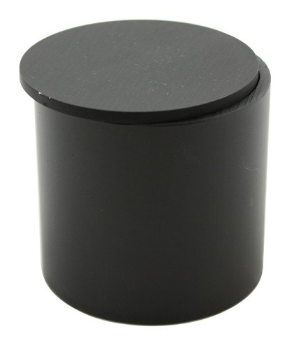 Instrument cup aluminium 52mm, 44mm high, complete, black