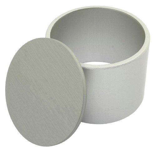 Instrument cup aluminium 52mm, 48mm high, complete, silver