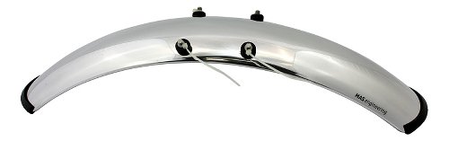 MAS Aluminium front mudguard, short, polished - Moto Guzzi