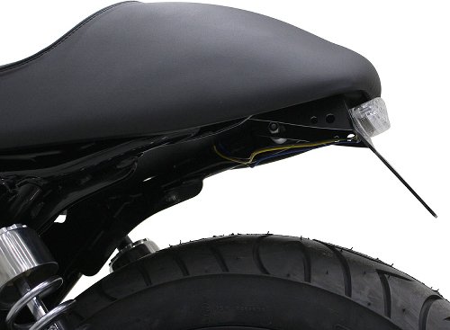 Moto Guzzi support de plaque en alu, avec feu arr LED blanc