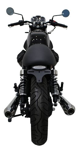Moto Guzzi Sottocoda portatarga in alluminio con fanalino