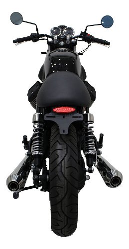 Moto Guzzi support de plaque aluminium avec feu arr LED,