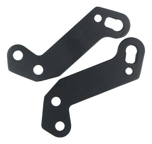 MAS Aluminium indicator holder-kit, black - Moto Guzzi V7