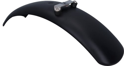 MAS Mudguard front, aluminium, black, matt, with supports -