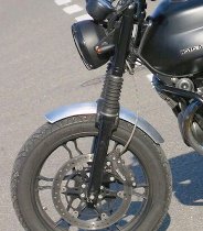 Millepercento Kotflügel vorne, Aluminium, matt - Moto Guzzi