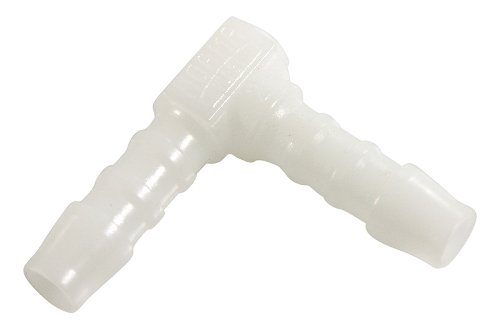 Connettore per tubo benzina a L- 5mm plastica