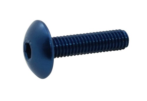 Aluschraube B.Bolt M 6X25 Linse Blau