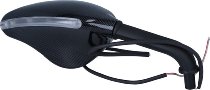 FAR Spiegel Lenker mit LED rechts,Carbon Optik, L230, H135mm