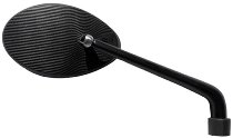 FAR Spiegel links schwarz, universal mit 360° Gelenk